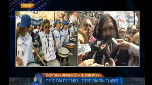 Baradel: "Que la gobernadora no tome de enemigo a los trabajadores"