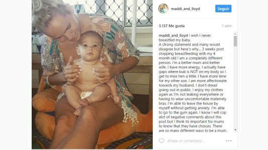 Polémica por la declaración de una madre: "Ojalá nunca hubiera amamantado a mi bebé"