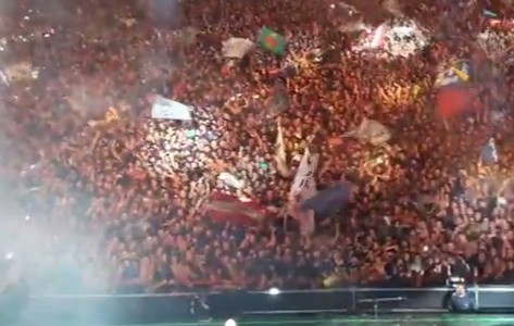 Video espectacular: el cierre del show del Indio en Olavarría visto desde atrás del escenario