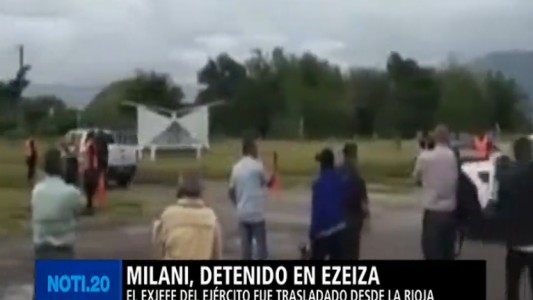 Trasladaron a Milani a Buenos Aires