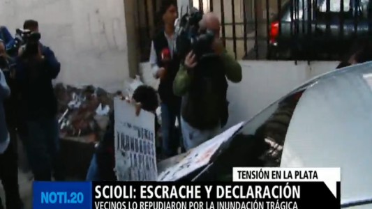 Scioli: escrache y declaración