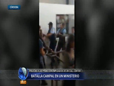 Batalla campal dentro de un ministerio cordobés