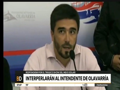 Interpelación al intendente de Olavarría