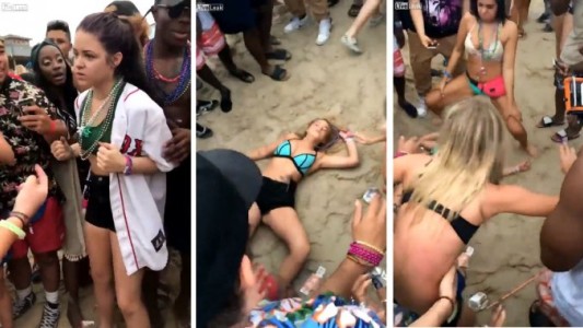 Pelea entre chicas: la noquea y otra le baila twerking en la cara