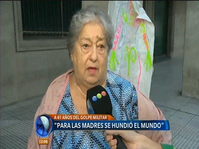 Hebe de Bonafini: el 24 de marzo "para las madres se hundió el mundo"