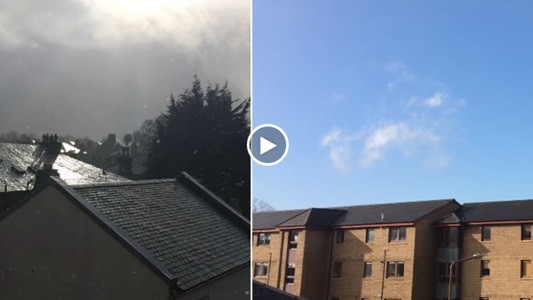 #EsViral La difícil tarea de los meteorólogos en Escocia