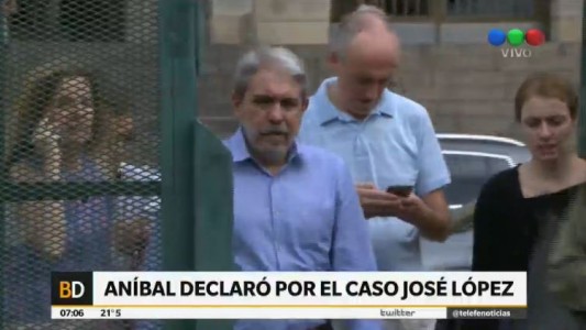 Aníbal Fernández reiteró su convicción de que los millones incautados a José López provenían de coimas