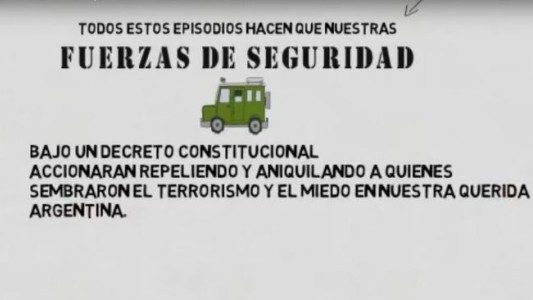En una escuela de La Boca se mostró un video que reivindica a los represores