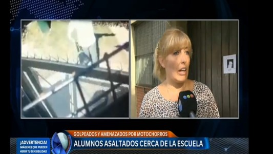 Alumnos asaltados cerca de la escuela: "Los policías vienen con las motos una semana y después desaparecen"