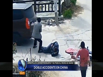 Insólito doble accidente en China