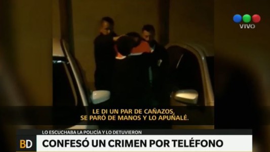 Relató su crimen por teléfono y fue apresado
