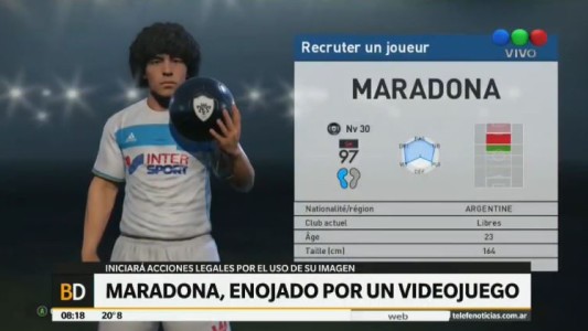 La bronca de Maradona contra el PES 2017