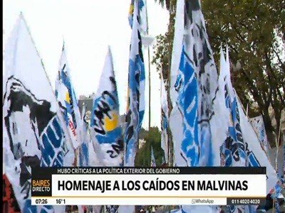 Homenajes a los caídos en Malvinas