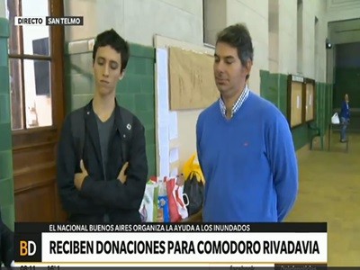 Donaciones para Comodoro Rivadavia en el Nacional Buenos Aires