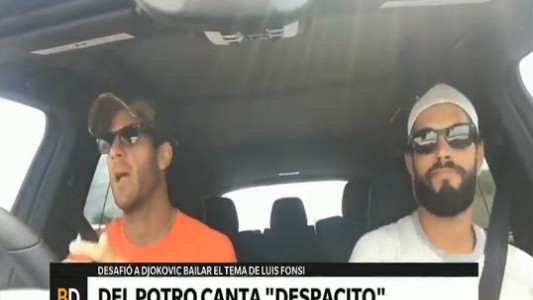 Del Potro se lució cantando "Despacito"