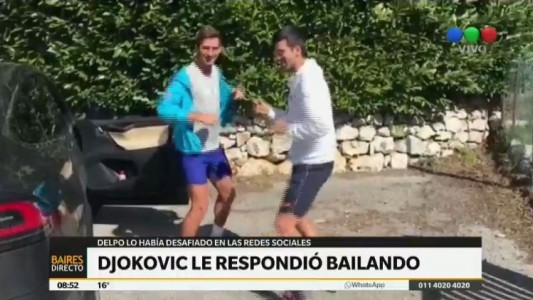 Djokovic respondió a Delpo bailando "Despacito"