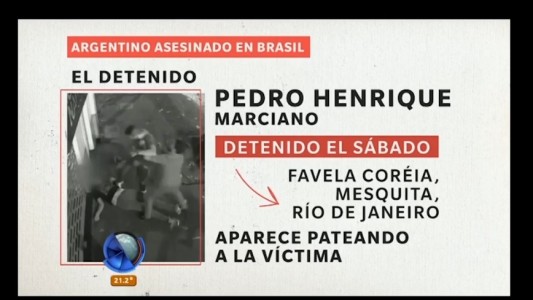 Este es el detenido por el crimen del argentino en Brasil