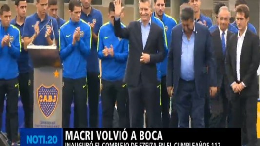 Macri volvió a Boca