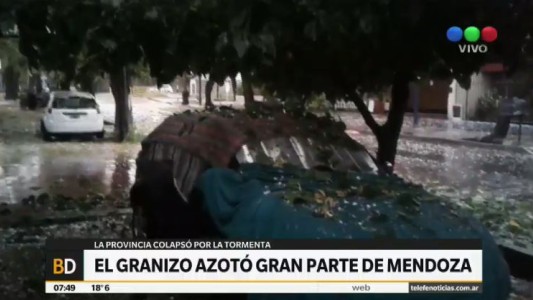 El granizo azotó gran parte de Mendoza
