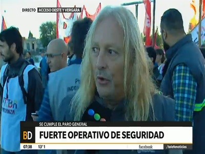 Pollo Sobrero: "si nos piden que liberemos un carril, lo hacemos"