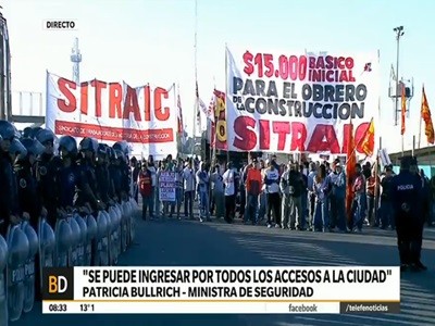 Patricia Bullrich: "se puede ingresar por todos los accesos"