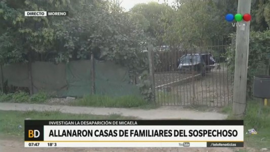 Caso Micaela: allanaron casas de familiares del sospechoso prófugo