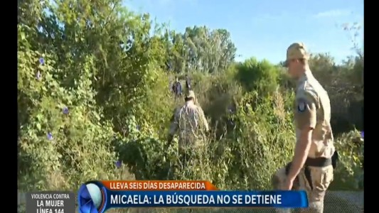 Búsqueda de Micaela García: suman dos drones y otro helicóptero