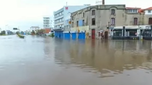 Fuerte temporal en Mar del Plata: la inundación vista desde un drone