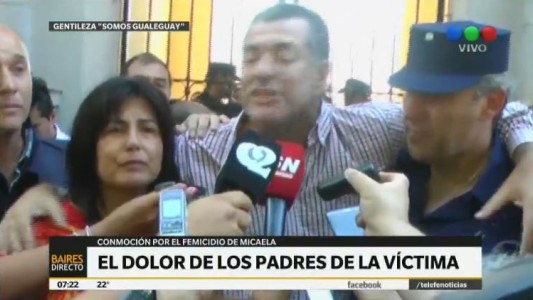 habló el papá de Micaela: "No se debe hacer justicia por mano propia"