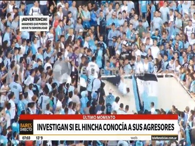 Agoniza el hincha arrojado desde una tribuna en Córdoba y hay cuatro detenidos
