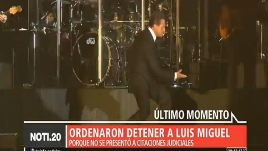 Ordenaron detener a Luis Miguel