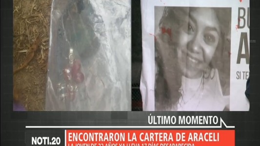 Araceli: hallazgo y angustia