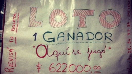 Ganó $600 mil en el Loto pero perdió la boleta y no pudo cobrar