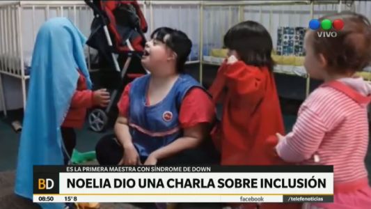La primera maestra con Síndrome de Down
