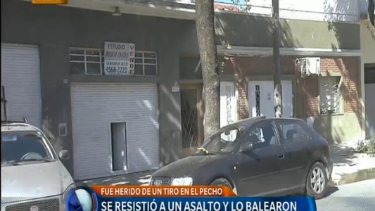 Mataderos: se resistió a un asalto y lo balearon