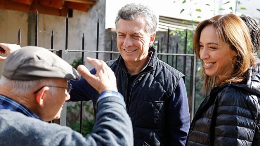 Macri y Vidal encabezaron un timbreo en Lobos