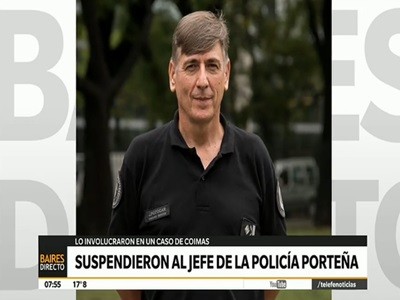 Suspendieron al jefe de la policìa porteña