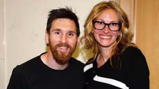 Julia Roberts a dos puntas: “choluleó” a Messi y también a Cristiano Ronaldo