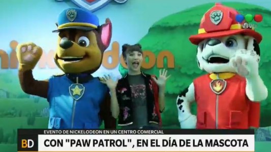 Con "Paw Patrol", en el Día del Animal