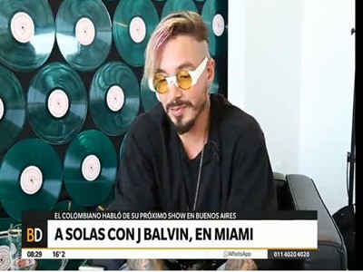 A solas con J Balvin en Miami