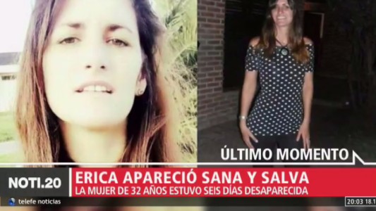 Apareció Erica, la joven que estaba desaparecida en Mar del Plata