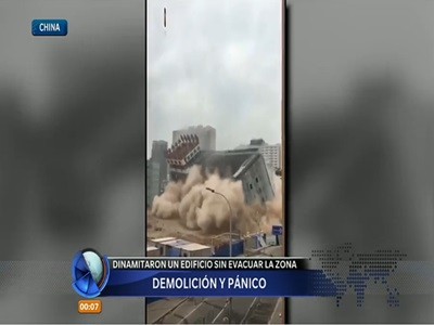 Demolición sin previo aviso causa pánico en China