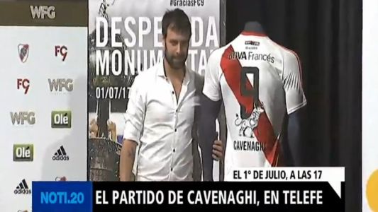 El partido de Cavenaghi, en Telefe