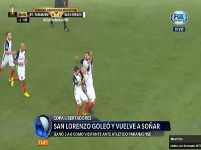 Copa Libertadores: San Lorenzo ganó en Brasil y vuelve a soñar