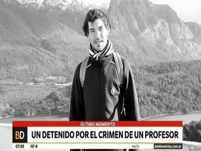 Detuvieron a un sospechoso del asesinato del profesor en La Matanza