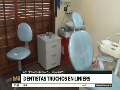 Detuvieron a dos dentistas truchos en Liniers