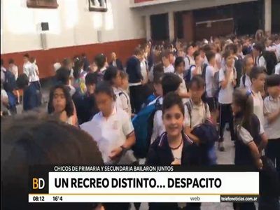 Un recreo distinto con "Despacito"