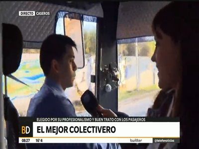 El premio al mejor colectivero del año