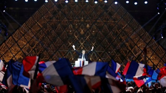 Emmanuel Macron celebró la victoria en las urnas: "Defenderé a Francia y a Europa"