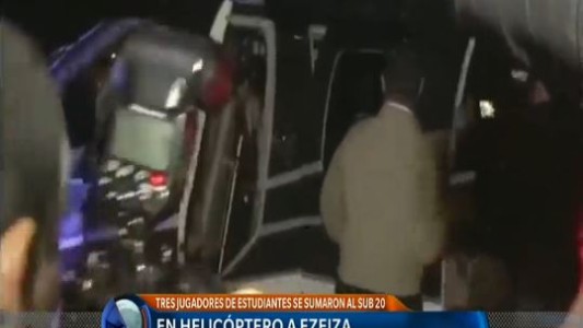 Los juveniles a Ezeiza, en helicóptero